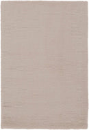 Brockton Solid Tan Hand Loomed Wool Area Rug