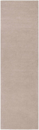 Brockton Solid Tan Hand Loomed Wool Area Rug