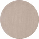 Brockton Solid Tan Hand Loomed Wool Area Rug