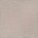 Brockton Solid Tan Hand Loomed Wool Area Rug