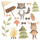 Baby Woodland Animals, Woodland Creatures - Fabric Nursery Wall Art Decals