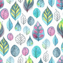 Watercolor Abstract Pattern of Leaves Wallpaper