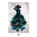 Watercolor Ballerina Canvas