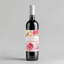 Watercolor Bird Bridesmaid Wine Label