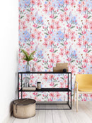 Watercolor Blooming Pink Sakura Wallpaper