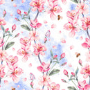 Watercolor Blooming Pink Sakura Wallpaper