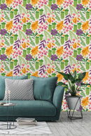 Watercolor Botanical Background Wallpaper