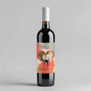 Watercolor Bridesmaid Wine Label
