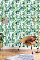 Voguish Watercolor Cactus Wallpaper Vogue