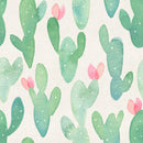 Modish Watercolor Cactus Wallpaper Fashionable