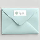 Watercolor Monogram Address Label