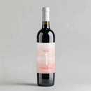 Watercolor Ombre Number Table Number Wine Label