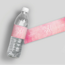 Watercolor Script Water Bottle Labels