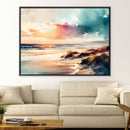 Watercolor Shores Canvas
