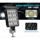 Waterproof LED Spotlight - 48W IP68 Rated 6000K 9-36V