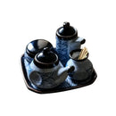 DecorBites™ Blue Ceramics Kitchen Seasoning Set