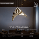 Waves Chandelier