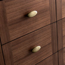 James Martin Amberly 60" Dual Mount Single Bathroom Vanity, Mid-Century Walnut