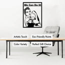 Rosie the Riveter Metal Wall Art