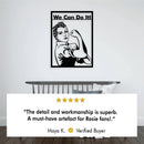 Rosie the Riveter Metal Wall Art