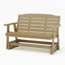 SimplyPoly Amish Made Classic Recycled Plastic Porch Glider
