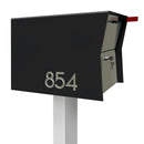 Retrobox Locking Package Dropbox in TEXTURED MATT JET BLACK - Modern Mailbox