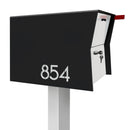 Retrobox Locking Package Dropbox in TEXTURED MATT JET BLACK - Modern Mailbox