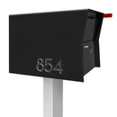 Retrobox Locking Package Dropbox in TEXTURED MATT JET BLACK - Modern Mailbox