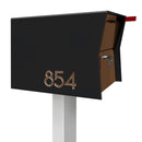 NEW! The Retrobox Locking Package Dropbox in TEXTURED MATT JET BLACK - Modern Mailbox