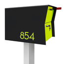 NEW! The Retrobox Locking Package Dropbox in TEXTURED MATT JET BLACK - Modern Mailbox