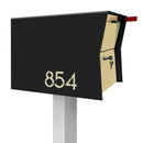 NEW! The Retrobox Locking Package Dropbox in TEXTURED MATT JET BLACK - Modern Mailbox