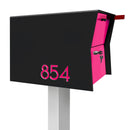 NEW! The Retrobox Locking Package Dropbox in TEXTURED MATT JET BLACK - Modern Mailbox