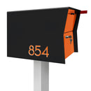 Retrobox Locking Package Dropbox in TEXTURED MATT JET BLACK - Modern Mailbox
