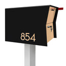 NEW! The Retrobox Locking Package Dropbox in TEXTURED MATT JET BLACK - Modern Mailbox