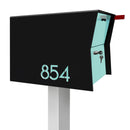 NEW! The Retrobox Locking Package Dropbox in TEXTURED MATT JET BLACK - Modern Mailbox