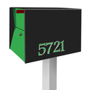 NEW! The UpTown Box Locking Package Dropbox  in TEXTURED MATT JET BLACK - Modern Mailbox