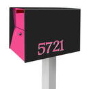 NEW! The UpTown Box Locking Package Dropbox  in TEXTURED MATT JET BLACK - Modern Mailbox