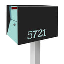 NEW! The UpTown Box Locking Package Dropbox  in TEXTURED MATT JET BLACK - Modern Mailbox