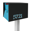 NEW! The UpTown Box Locking Package Dropbox  in TEXTURED MATT JET BLACK - Modern Mailbox