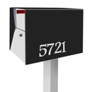 NEW! The UpTown Box Locking Package Dropbox  in TEXTURED MATT JET BLACK - Modern Mailbox