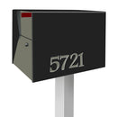 NEW! The UpTown Box Locking Package Dropbox  in TEXTURED MATT JET BLACK - Modern Mailbox
