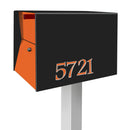 NEW! The UpTown Box Locking Package Dropbox  in TEXTURED MATT JET BLACK - Modern Mailbox