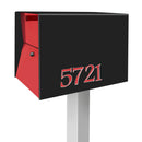 NEW! The UpTown Box Locking Package Dropbox  in TEXTURED MATT JET BLACK - Modern Mailbox