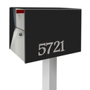 NEW! The UpTown Box Locking Package Dropbox  in TEXTURED MATT JET BLACK - Modern Mailbox