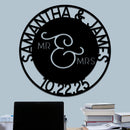 Wedding Sign, Mr & Mrs, Names and Date 2