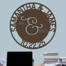 Wedding Sign, Mr & Mrs, Names and Date 2
