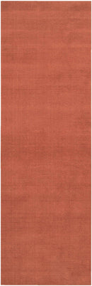 Brockton Solid Orange Wool Rug