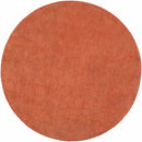 Brockton Solid Orange Wool Rug