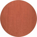 Brockton Solid Orange Wool Rug