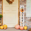 Welcome Pumpkin Sign Porch Leaner